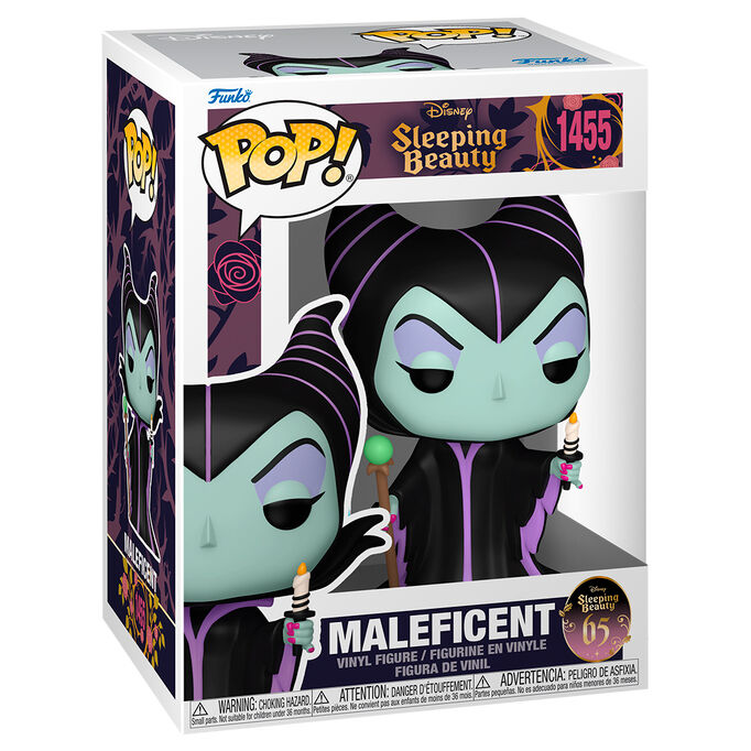 La Bella Durmiente 65th Anniversary POP! Disney Vinyl Figura Maleficent w/Candle 9 cm