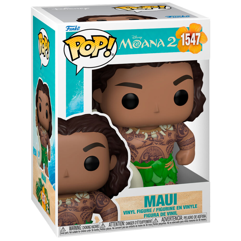 Moana 2 Figura POP! & Buddy Vinyl Maui with Fish Hook 9 cm