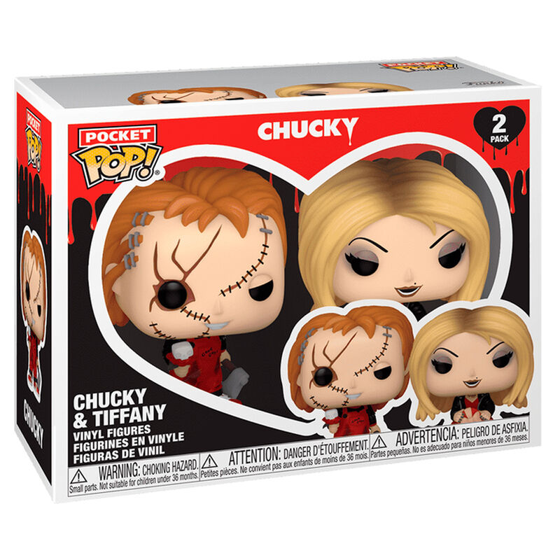 Blister 2 Figuras Pocket POP Chucky &amp