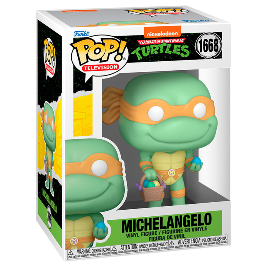 Tortugas Ninja Figura POP! Vinyl Easter 2025 Michelangelo 9 cm