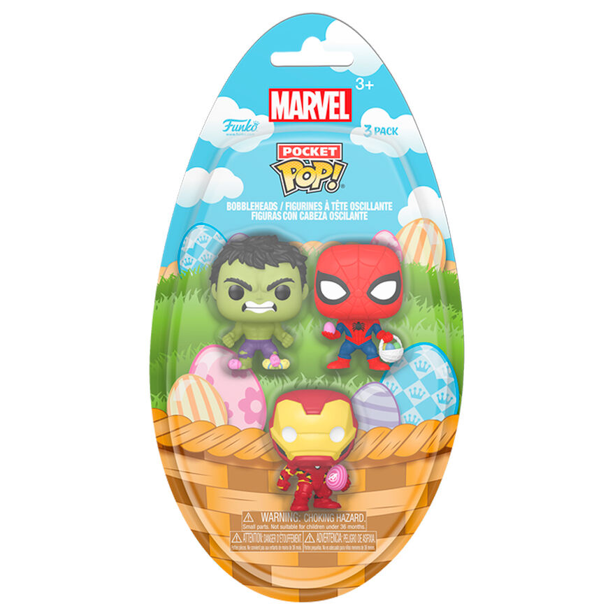 Funko Pop! Pack de 3 Figuras Pocket Vinyl Easter — MARVEL