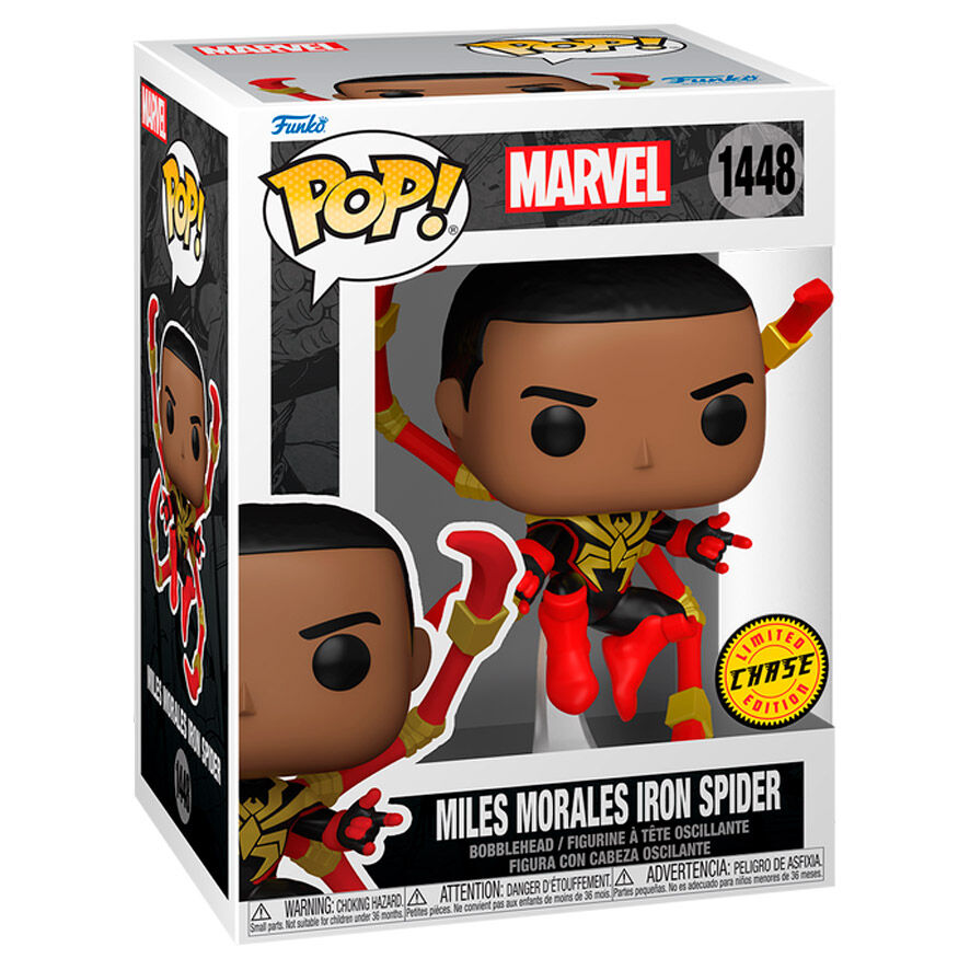 Funko Pop! Miles Morales Iron Spider Chase — MARVEL