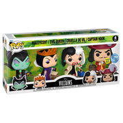 Funko Pop! Blister 4 figuras Villanas — DISNEY