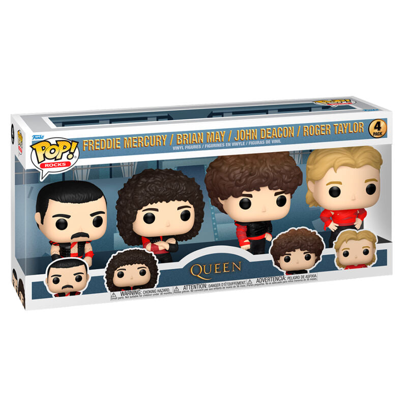Blister 4 figuras POP Queen Frikytopia