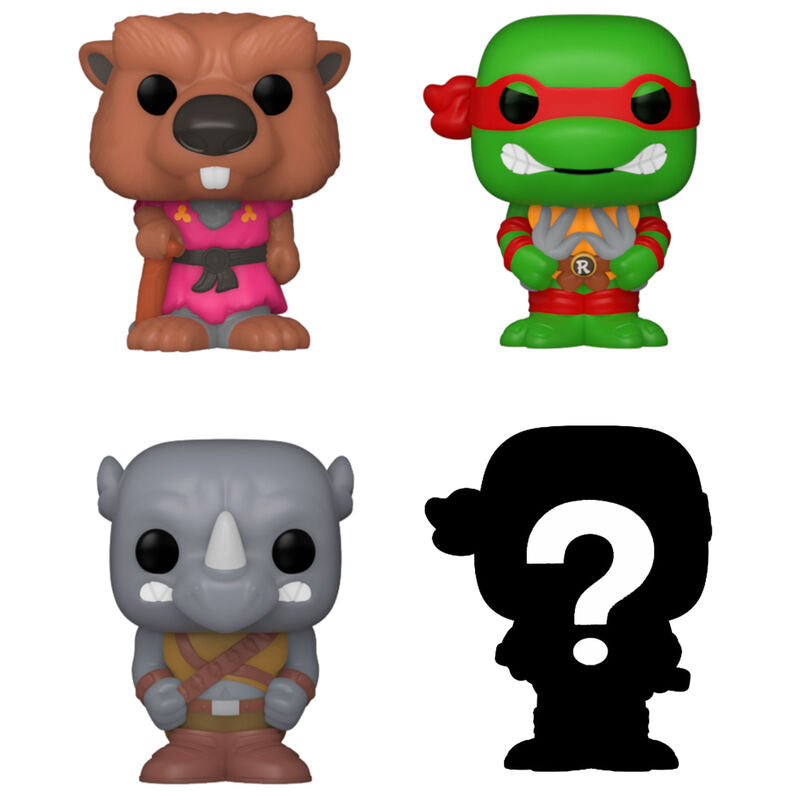 Blister 4 Figuras Bitty POP Tortugas Ninja Splinter