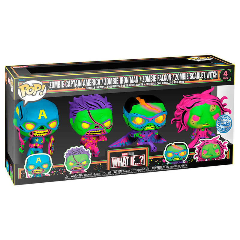 Funko Pop! Blister 4 figuras What If...? Exclusive — MARVEL