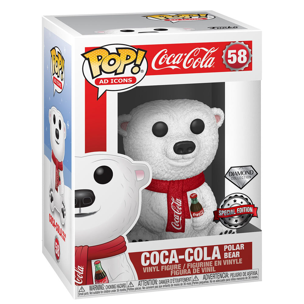 Figura POP Coca-Cola Polar Bear Exclusive Frikytopia