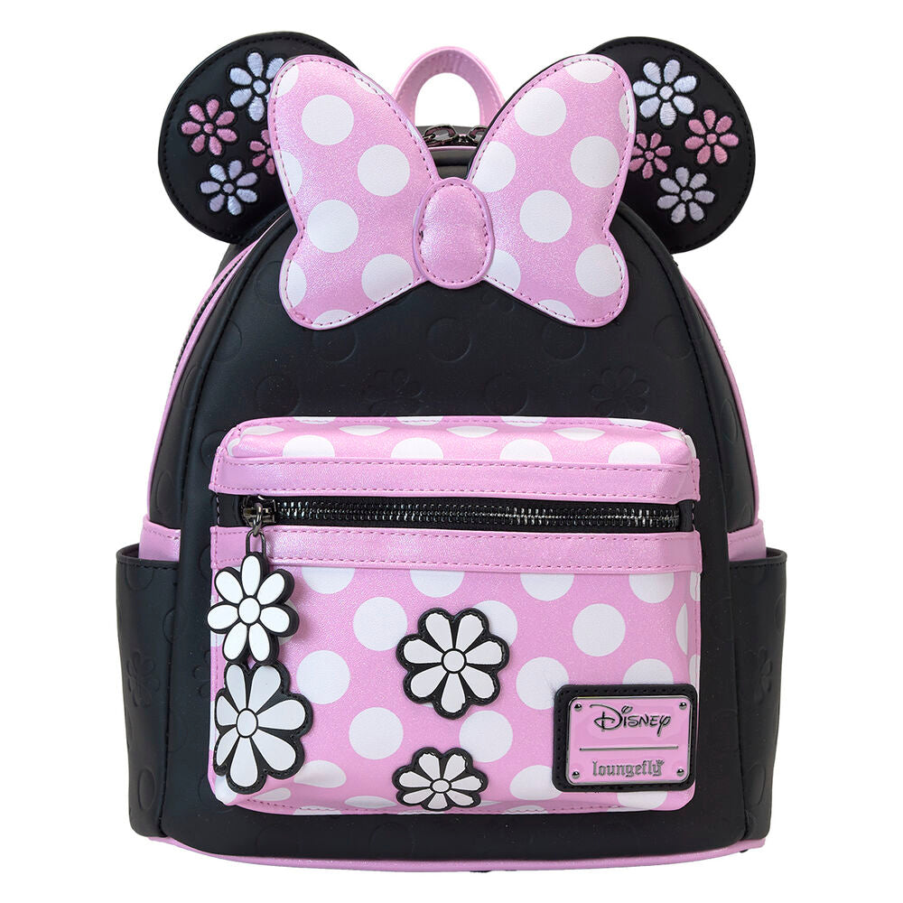 Mochila Floral Rock the Dots Minnie Disney Loungefly Frikytopia