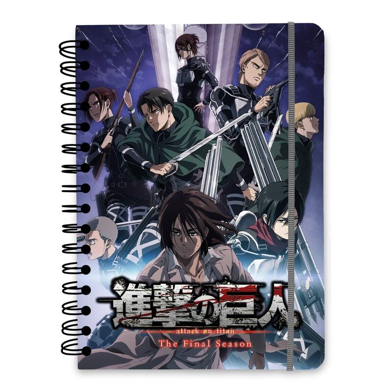 Cuaderno A5 Attack on Titan Frikytopia