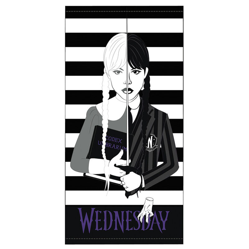 Toalla Miercoles Wednesday microfibra Frikytopia