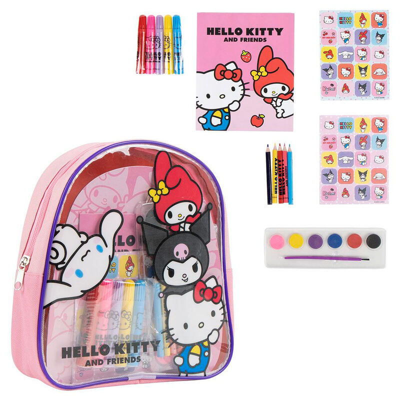 Set papeleria mochila Hello Kitty Frikytopia