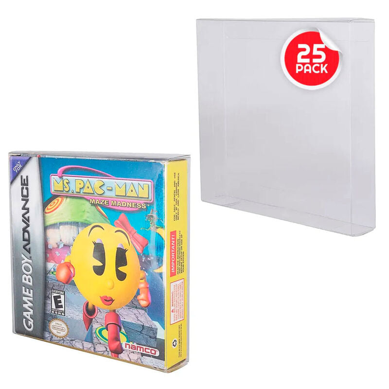 Caja de PET pack de 25 Protector para Game Boy/GBA Games Frikytopia