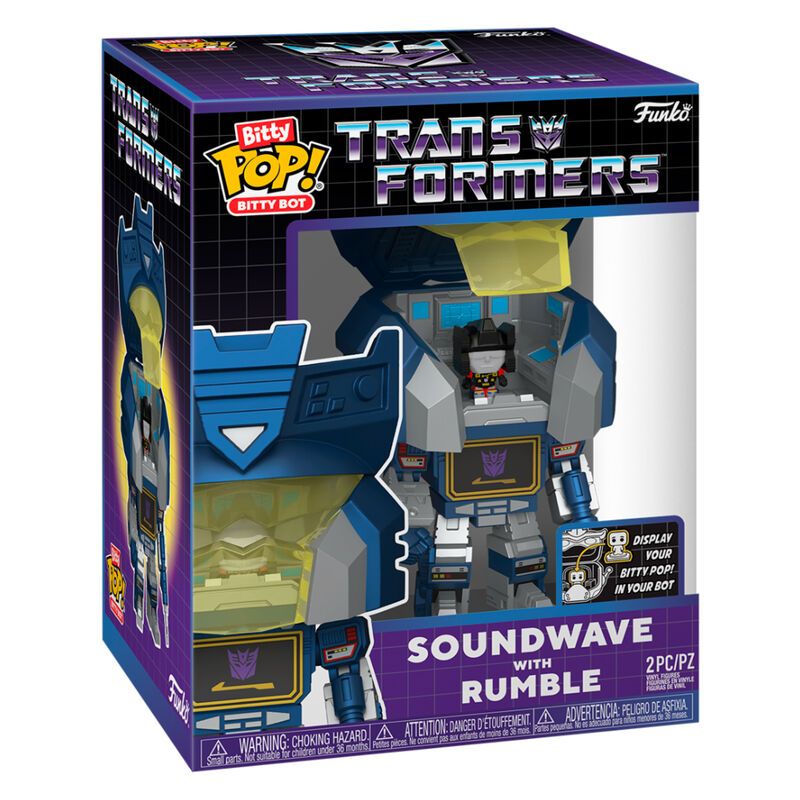 Figura Bitty Bots Transformers Soundwave with Rumble Frikytopia