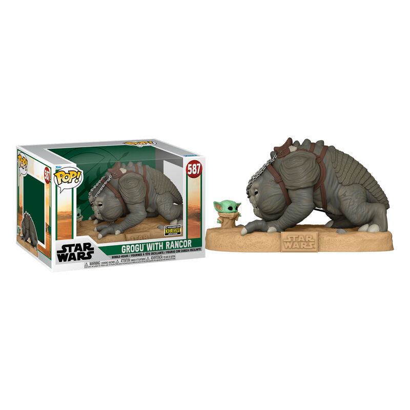 Figura POP Star Wars Grogu with Rancor Exclusive Frikytopia