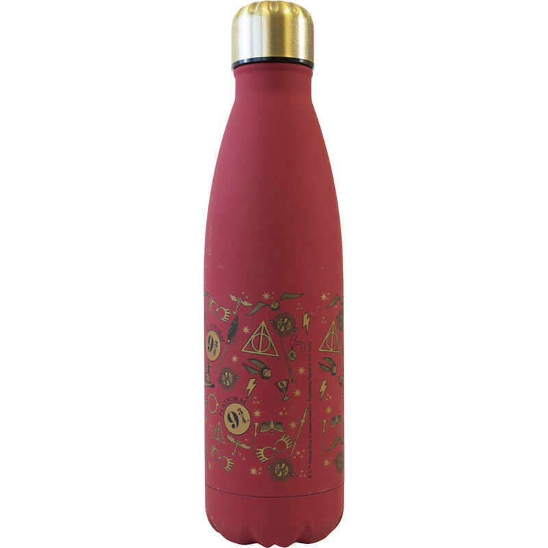 Botella Acero Inoxidable Hogwars Harry Potter 500ml Frikytopia