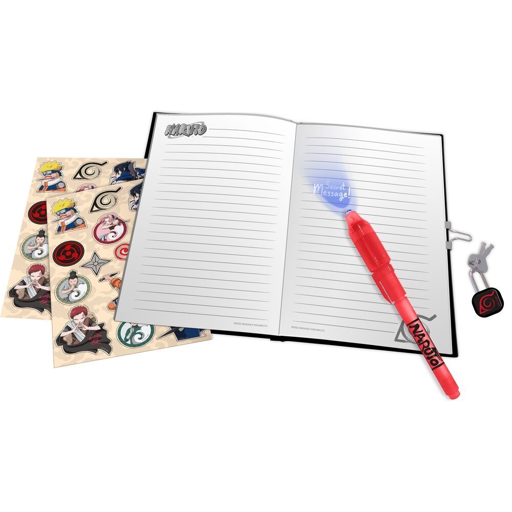Diario + Boligrafo Magico Naruto Shippuden