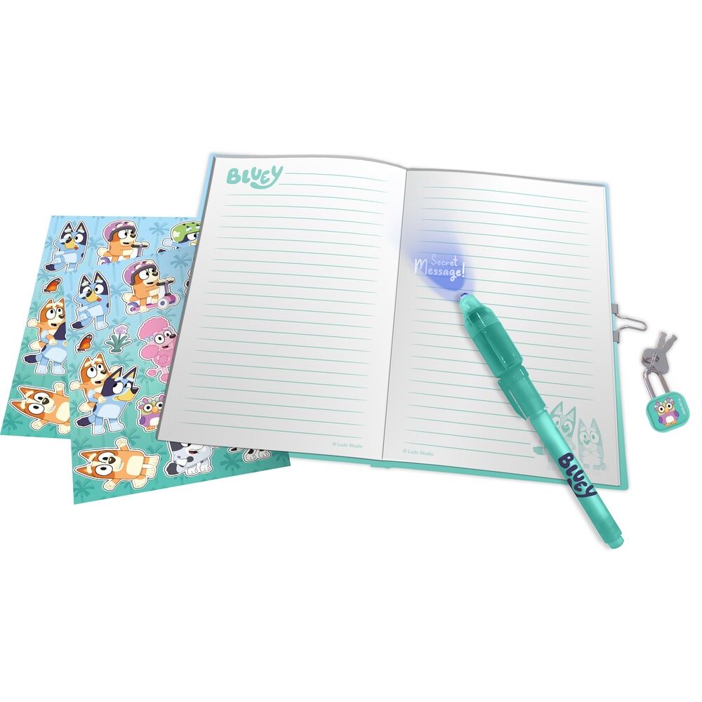 Diario + Boligrafo Magico Bluey