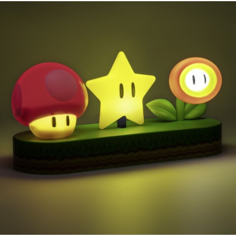 Super Mario Lámpara Icons 30 cm