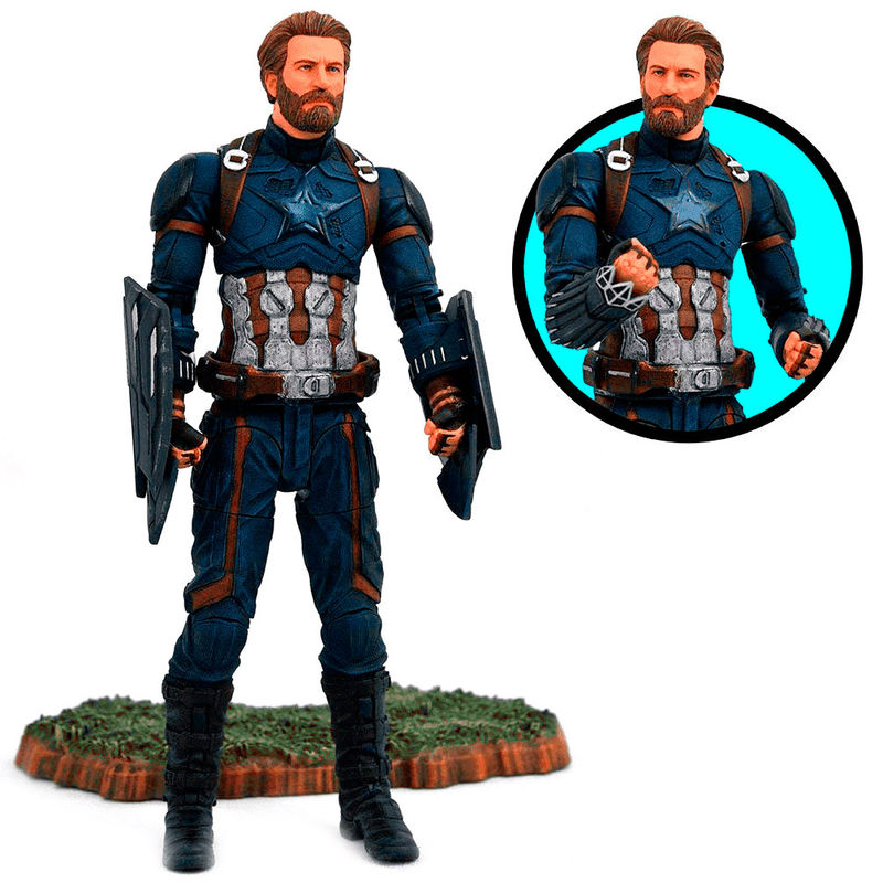 Figura Articulada Capitan America Vengadores Avengers Marvel 18 cm