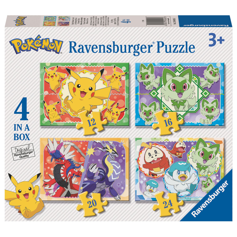 Puzzle Pokemon 12-16-20-24pzs Frikytopia