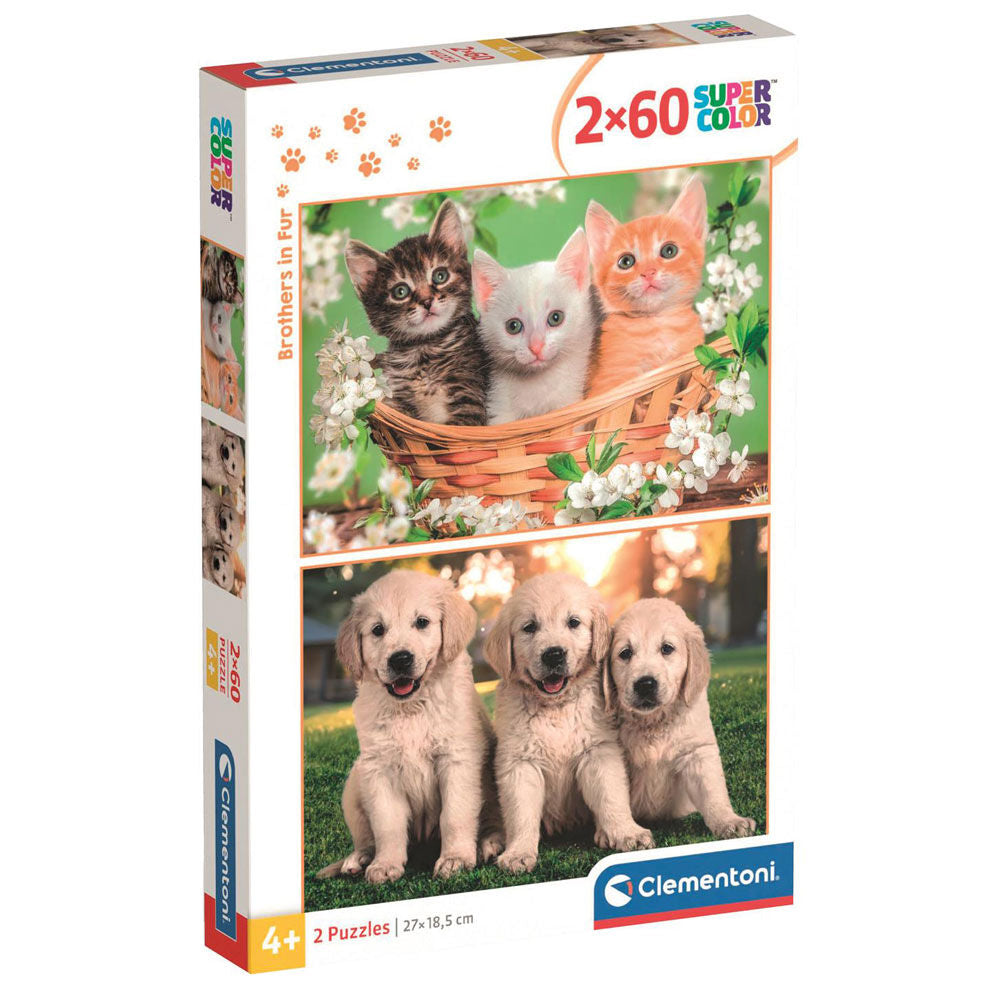 Puzzle Hermanos de Piel 2x60pzs Frikytopia