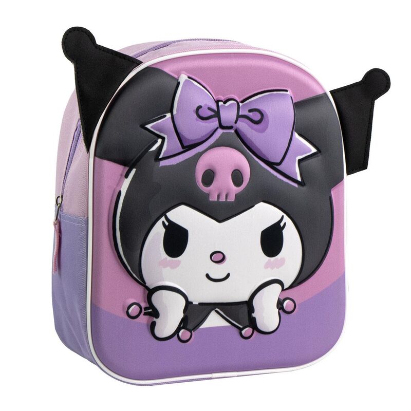 Mochila 3D Kuromi Hello Kitty 28 cm