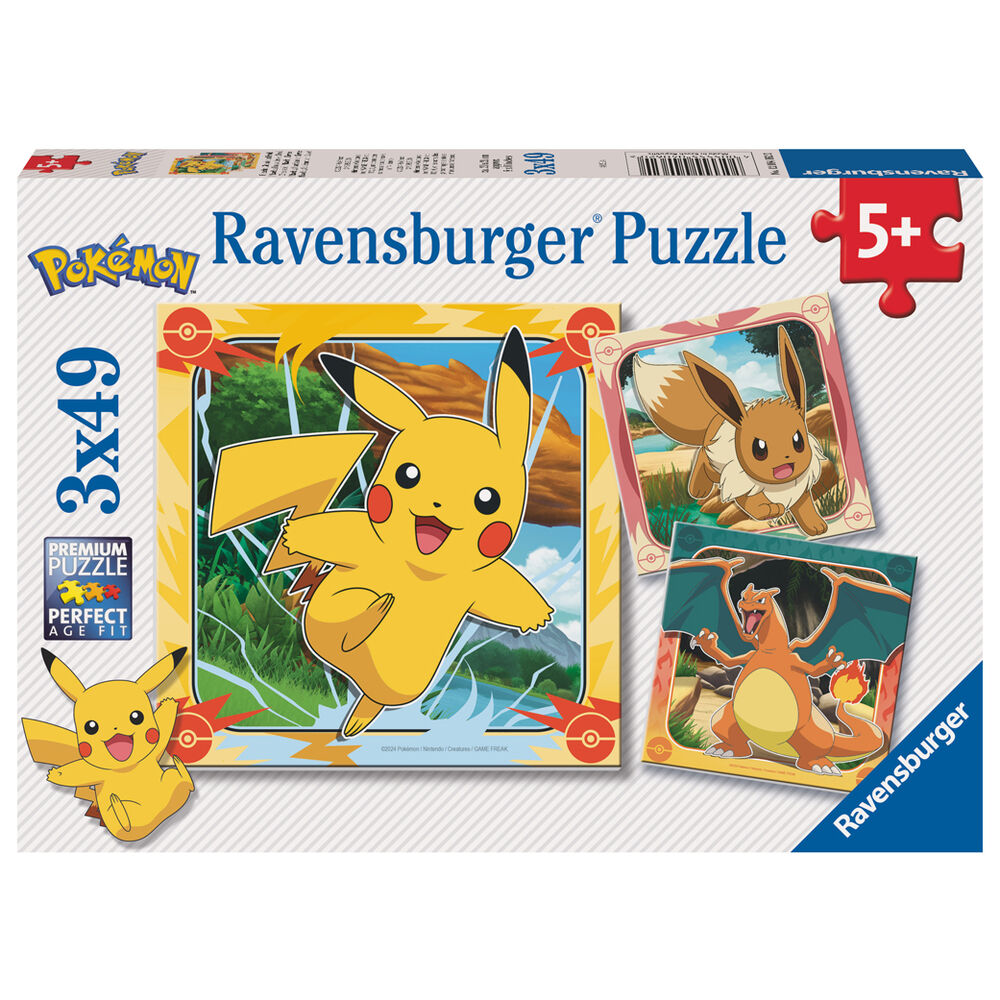 Puzzle Pokemon 3x49pzs Frikytopia
