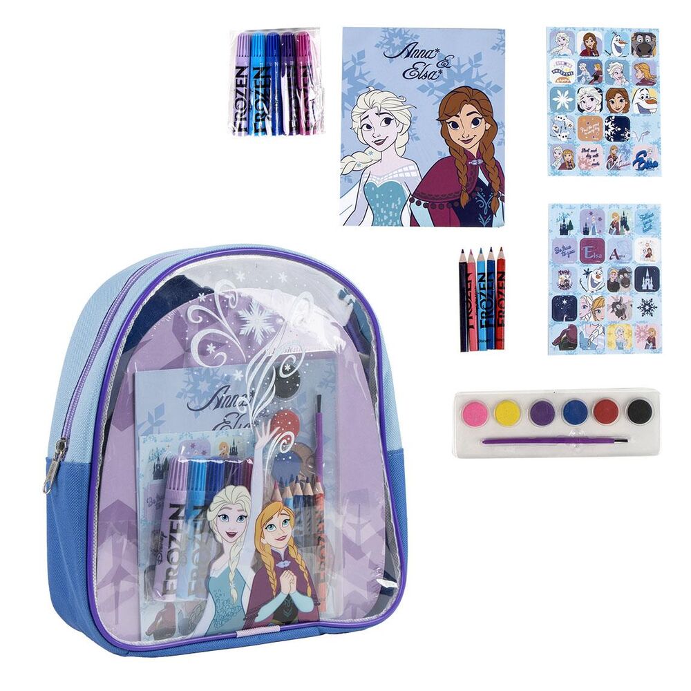 Set papeleria mochila Frozen Disney Frikytopia