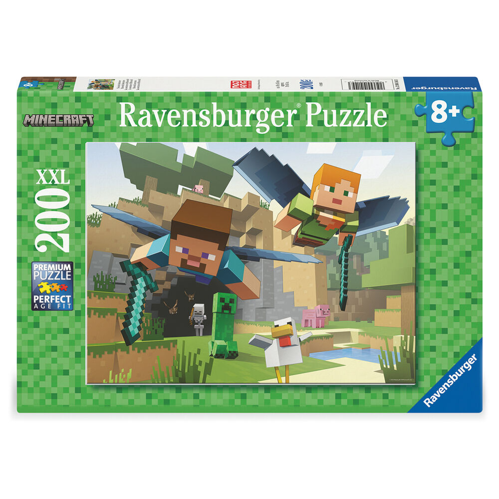 Minecraft Puzzle para Niños XXL Animal Adventures (200 Piezas)