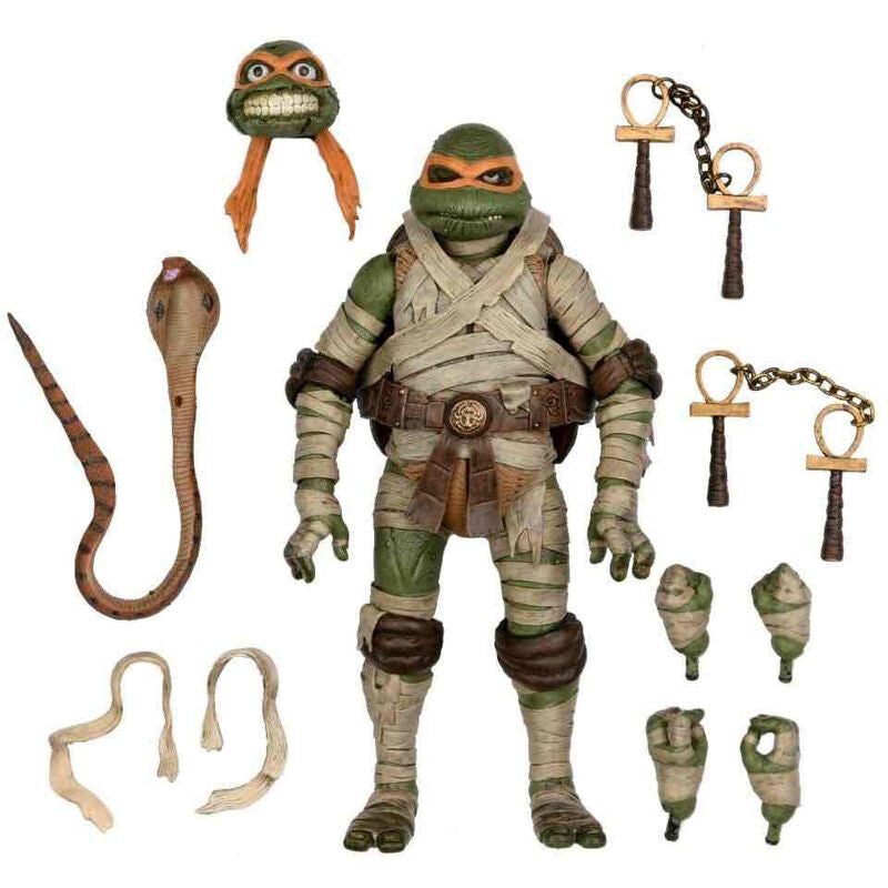 Figura Ultimate Michelangelo As The Mummy las Tortugas Ninja 18 cm Frikytopia