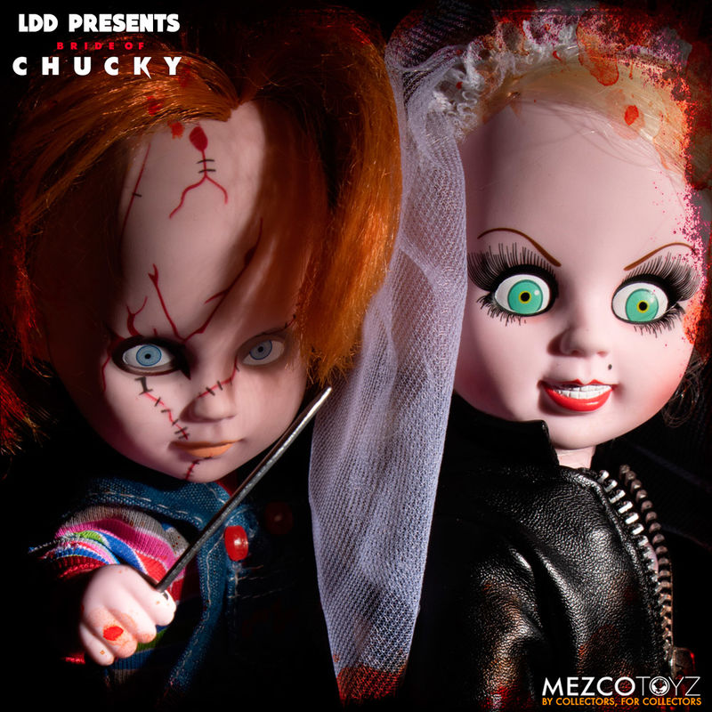 Set 2 Muñecos Chucky And Tifanny Living Dead Dolls 25 cm