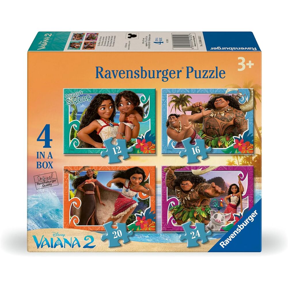 Puzzle Vaiana 2 Disney 12-16-20-24pzs Frikytopia