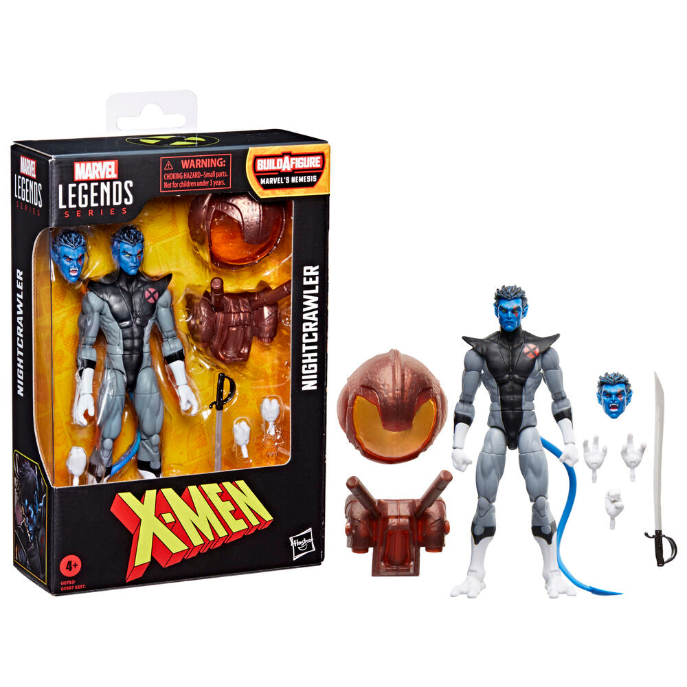 Figura Hasbro Marvel Legends Series Build a Figure Marvels Nemesis x - Men Nightcrawler