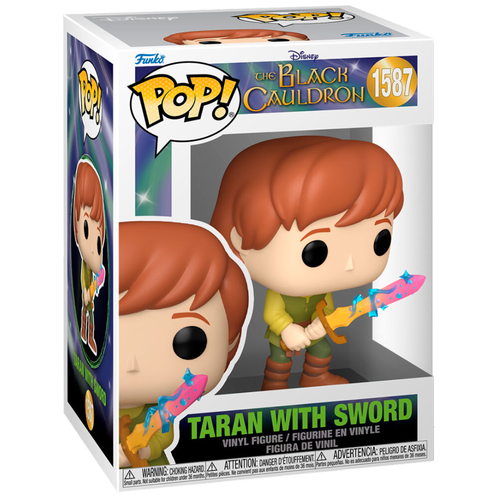 Taron y el caldero mágico Figura POP! Disney Vinyl Taran w/Sword 9 cm Frikytopia