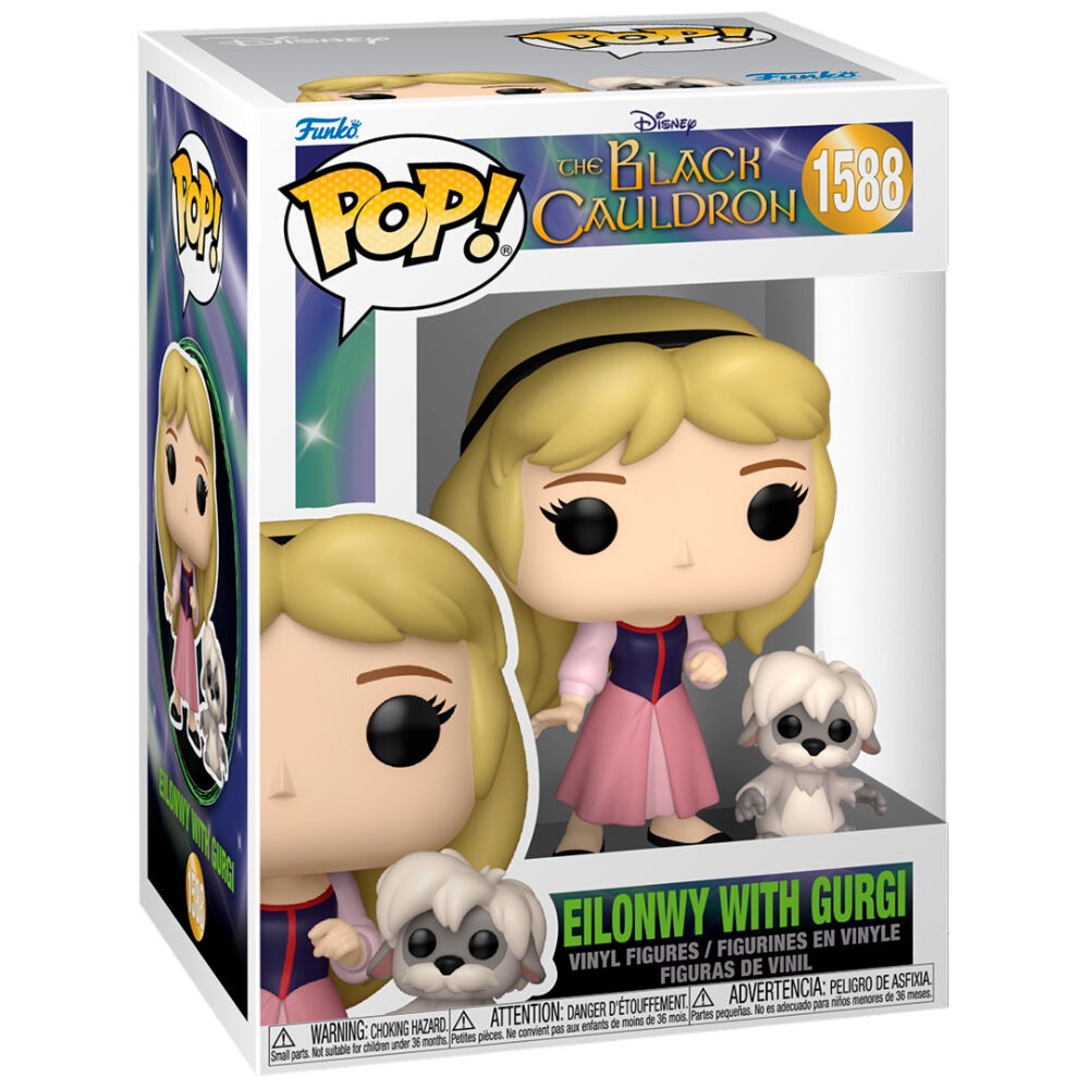 Taron y el caldero mágico Figura POP! Disney Vinyl Eilonwy w/Gurgi 9 cm