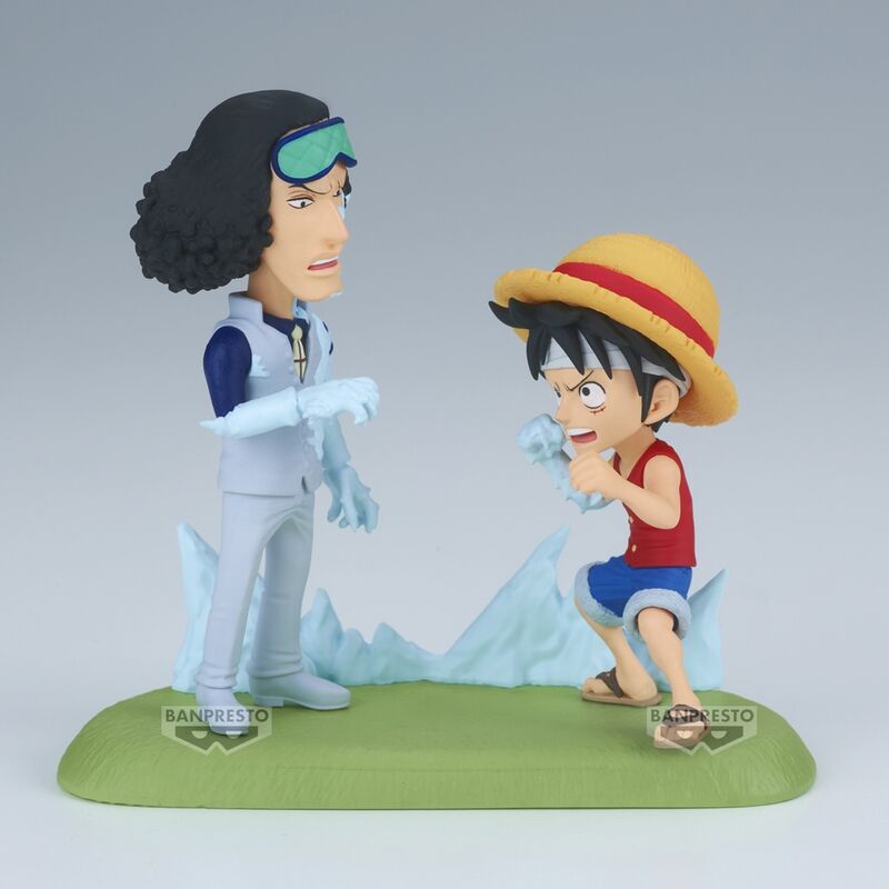 Figura Monkey D. Luffy Vs Kuzan World Collectable Figure Log Stories One Piece 9 cm Frikytopia