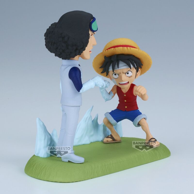 Figura Monkey D. Luffy Vs Kuzan World Collectable Figure Log Stories One Piece 9 cm