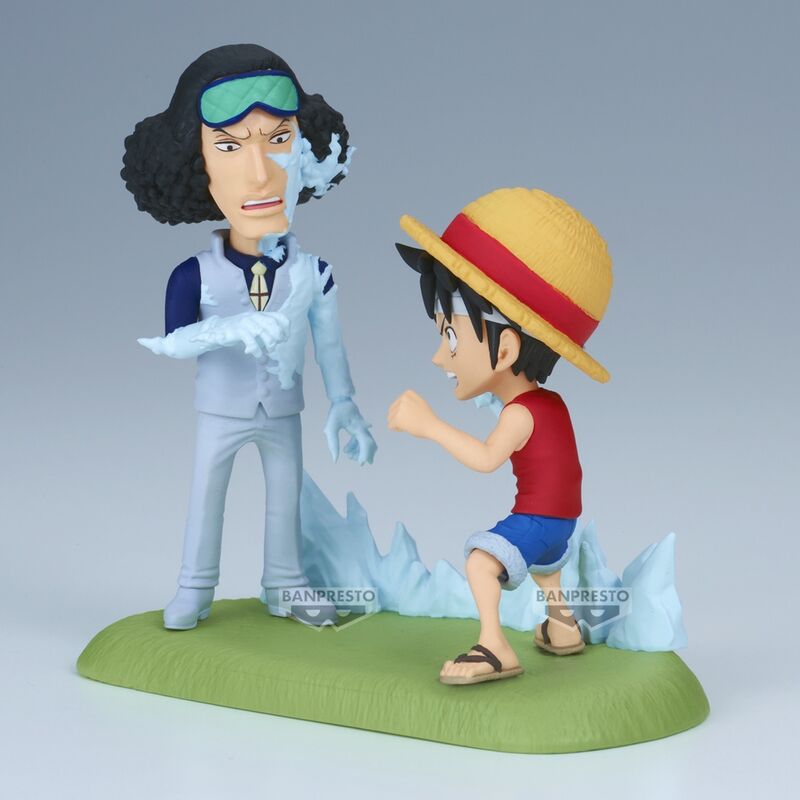 Figura Monkey D. Luffy Vs Kuzan World Collectable Figure Log Stories One Piece 9 cm
