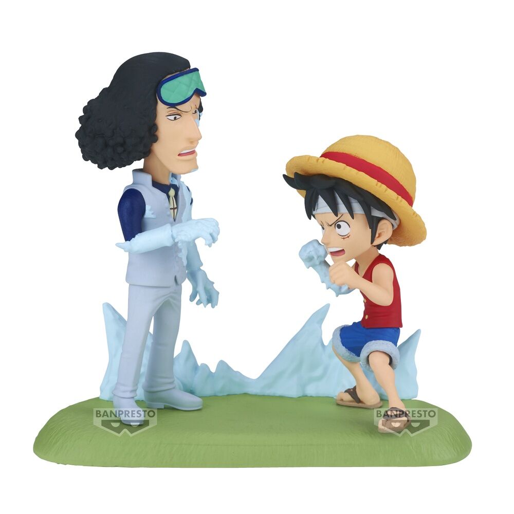 Figura Monkey D. Luffy Vs Kuzan World Collectable Figure Log Stories One Piece 9 cm