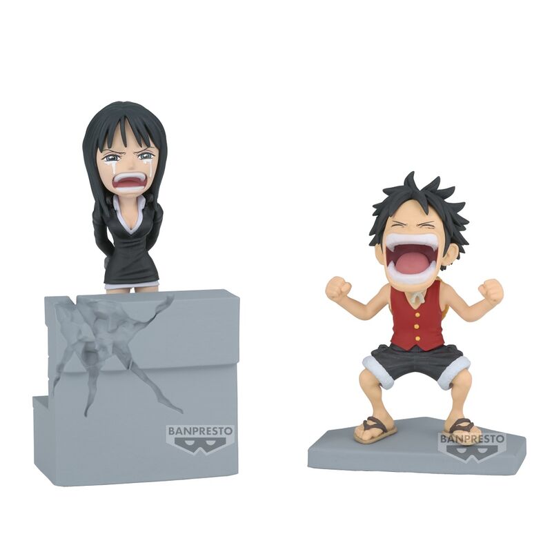 Figura Banpresto One Piece World Collectable Log Stories Luffy & Robin 10 cm