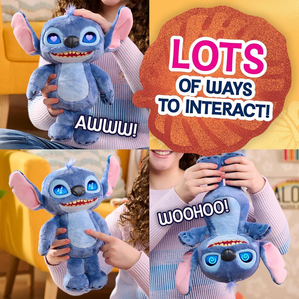 Peluche Interactivo Stitch Disney 30 cm