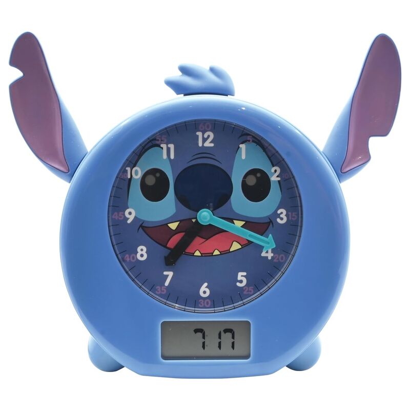 Reloj educativo cuentacuentos y luces Stitch Disney ingles Frikytopia