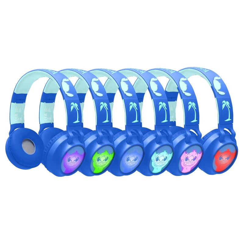 Auriculares Inalambricos Luminosos Bluetooth Stitch Disney