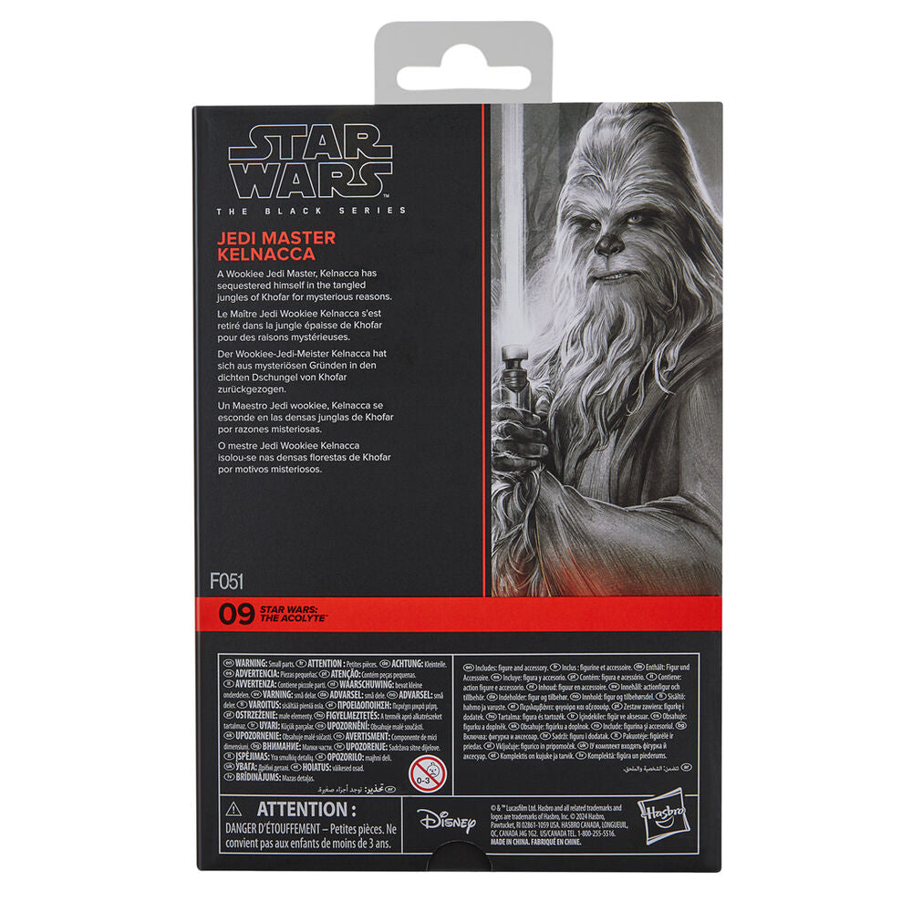 Star Wars: The Acolyte Black Series Figura Jedi Master Kelnacca 15 cm