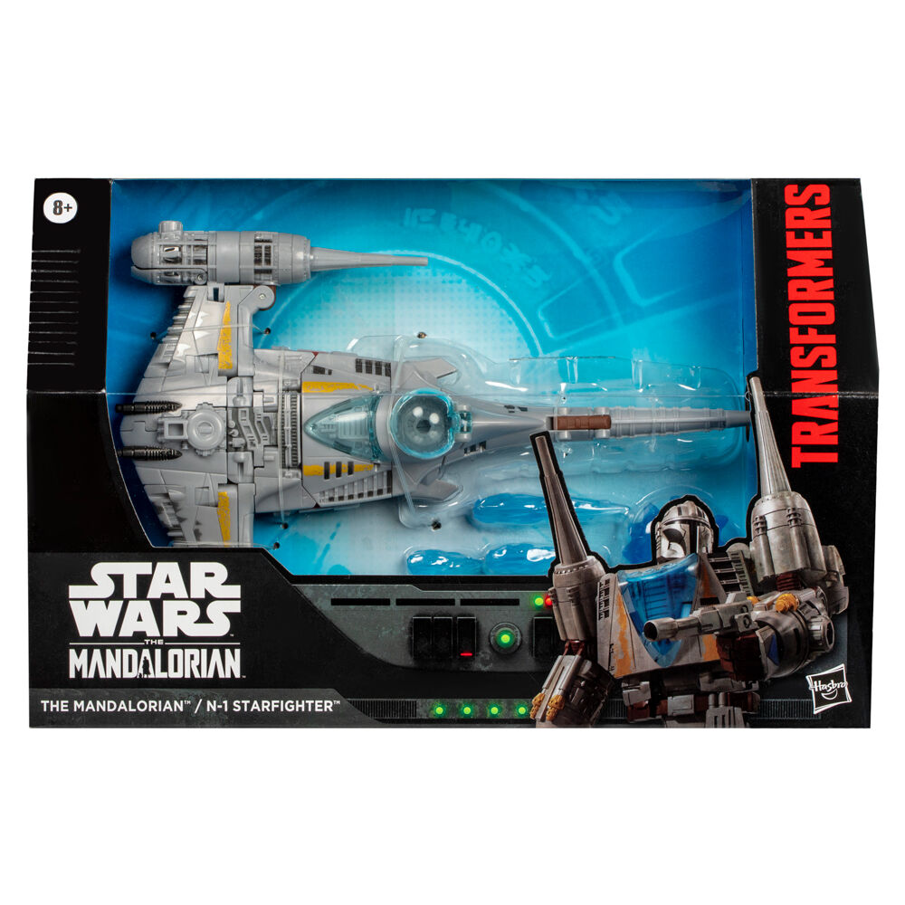 Figura hasbro transformers star wars the mandalorian