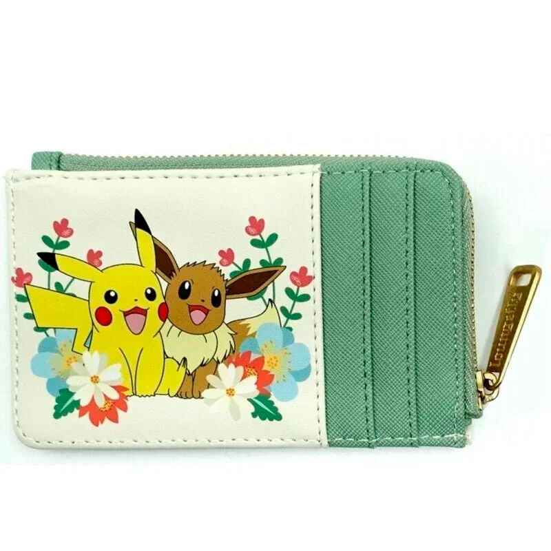 Tarjetero Pikachu & Eevee Floral Loungefly Frikytopia
