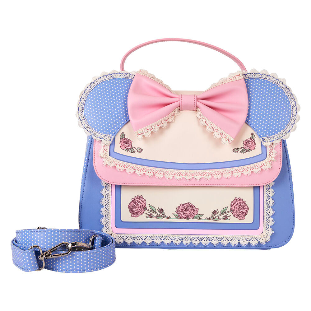 Disney By Loungefly Bandolera Minnie Floral And Lace Ears