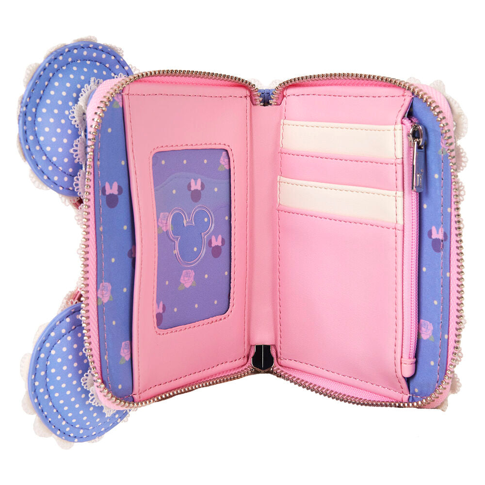 Disney By Loungefly Monedero Minnie Floral And Lace Ears