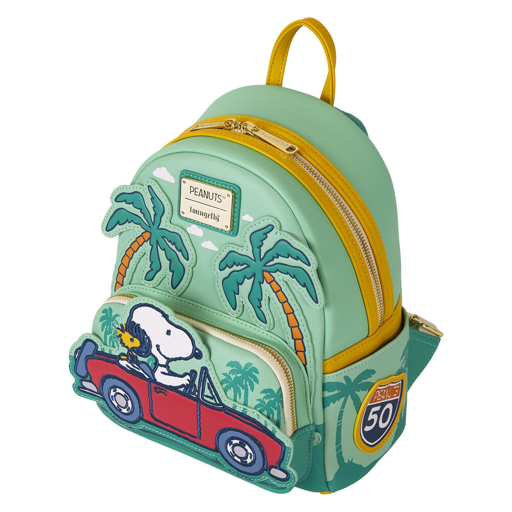 Peanuts By Loungefly Mini Mochila Snoopy Road Trip