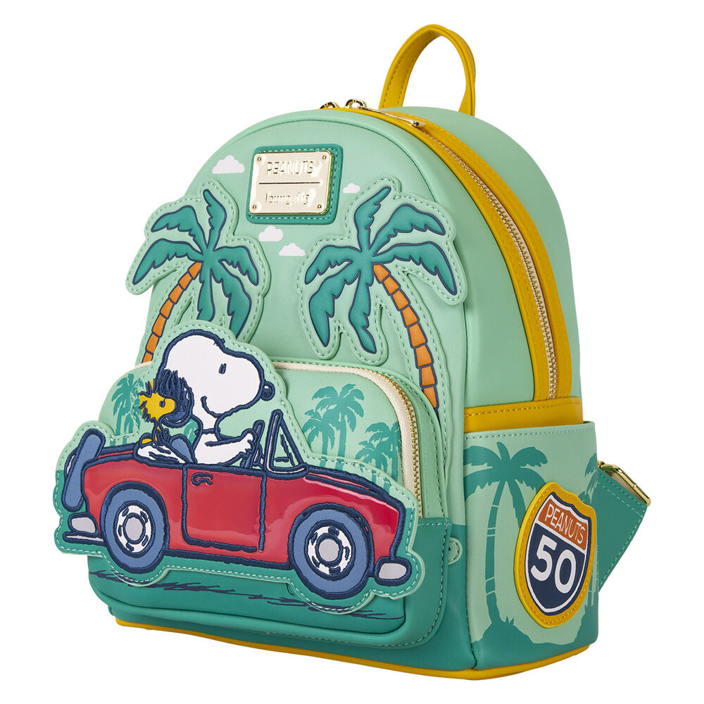 Peanuts By Loungefly Mini Mochila Snoopy Road Trip